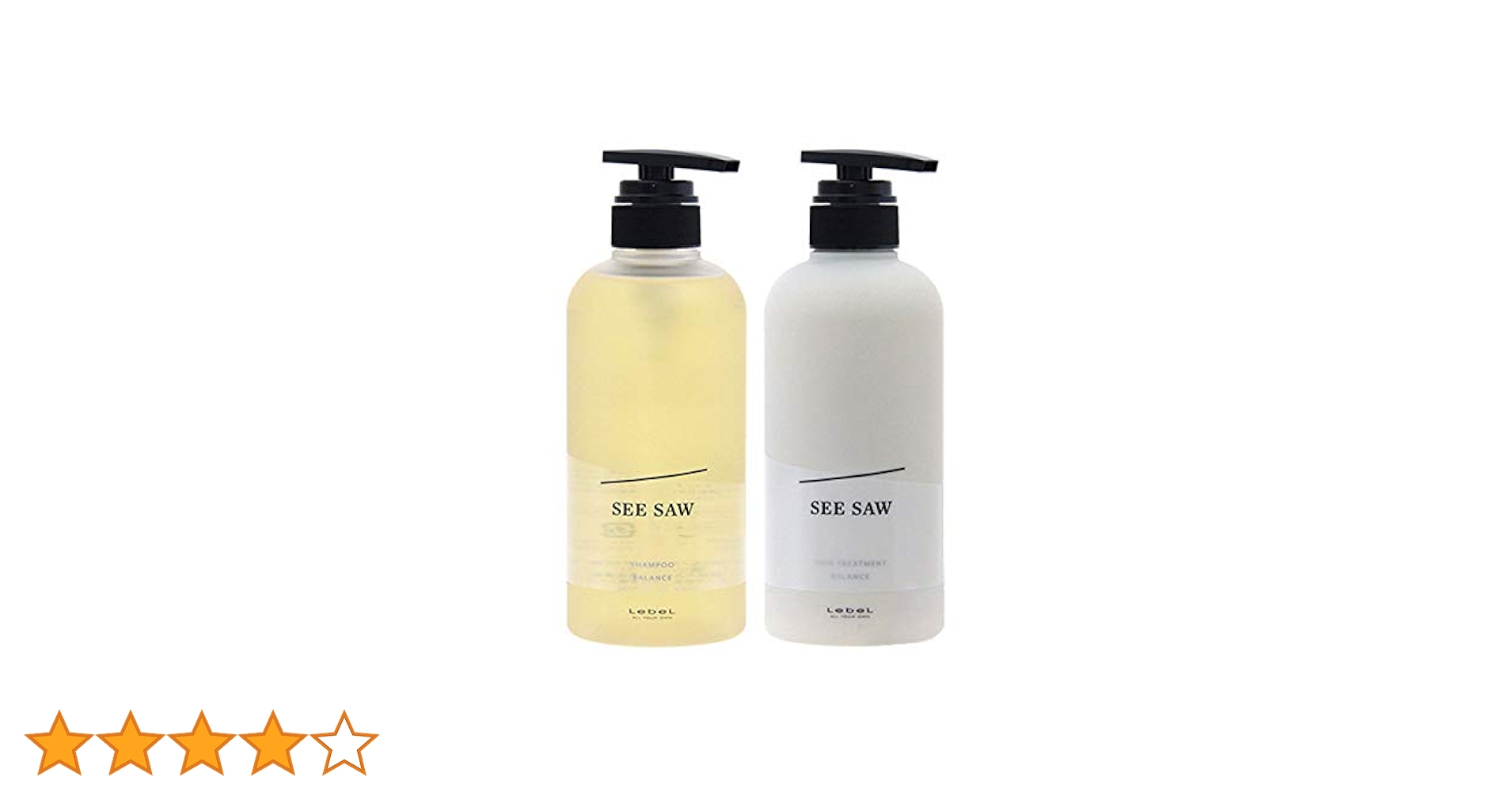 【新品未開封】SEE/SAW シャンプーB & ヘアトリートメントB セット Amazon | ルベル 【セット品】SEE/SAW（シーソー）ヘア＆スキャルプ